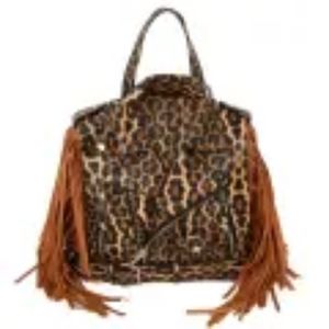 Fabulous "BLACK" Motorcycle Vegan 2 in 1 Backpack/HANDBAG